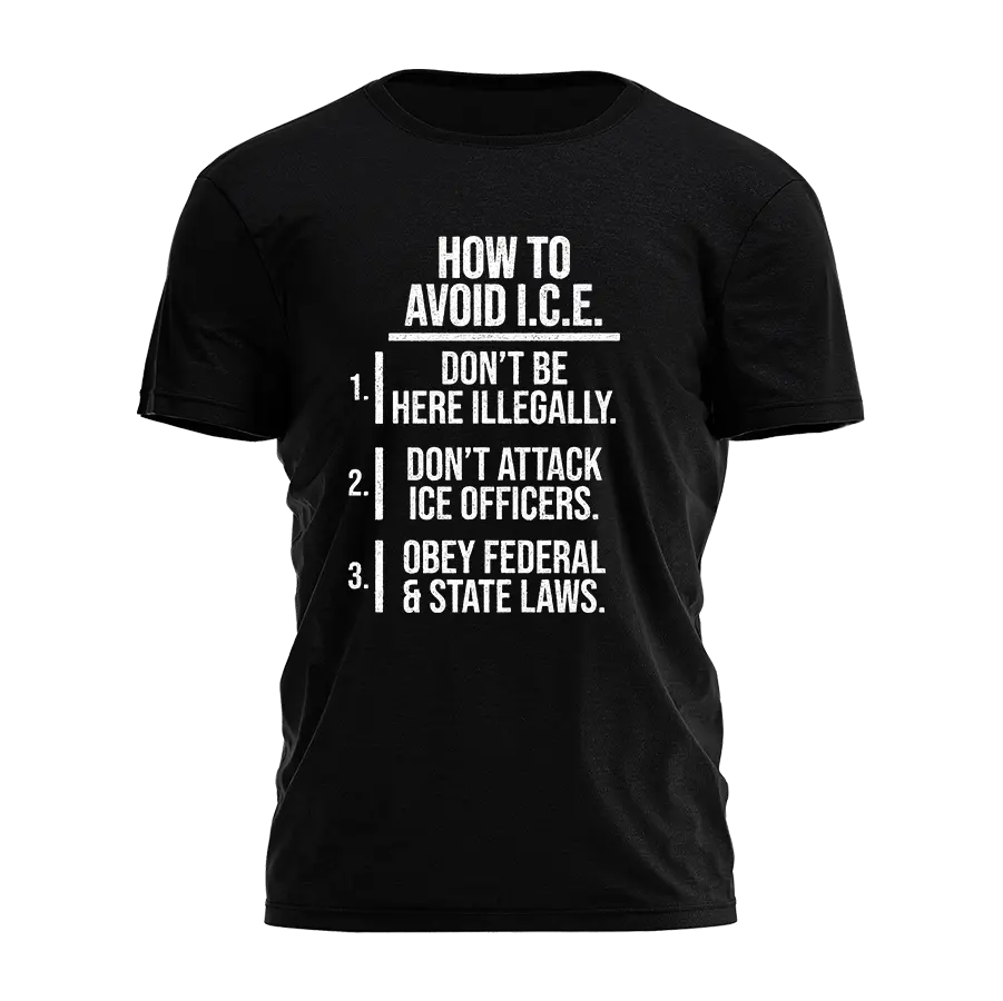 How To Avoid ICE Tee - 4504 I Love My Freedom