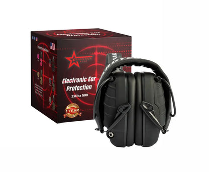 GuardTech Plus Shooting Headphones (Black) – 25dB Noise Reduction for Ultimate Hearing Protection