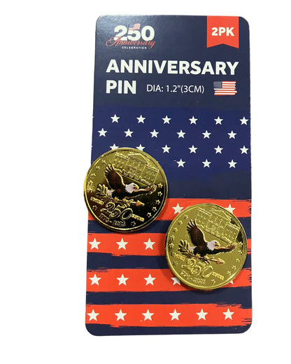 250th Anniversary Pins (2 Pack)(4 Variants) I Love My Freedom