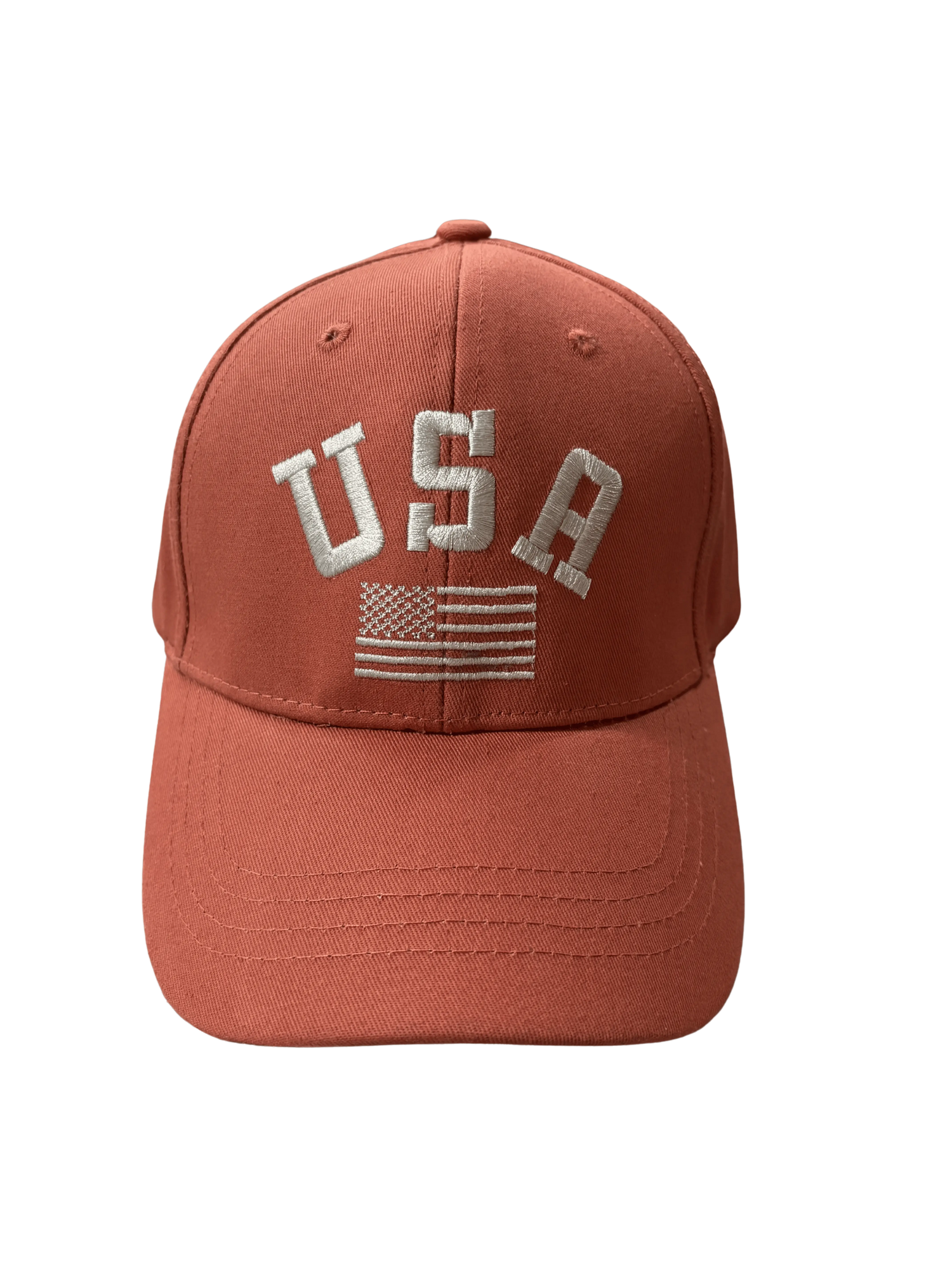 USA Flag Hat (Brick Red)