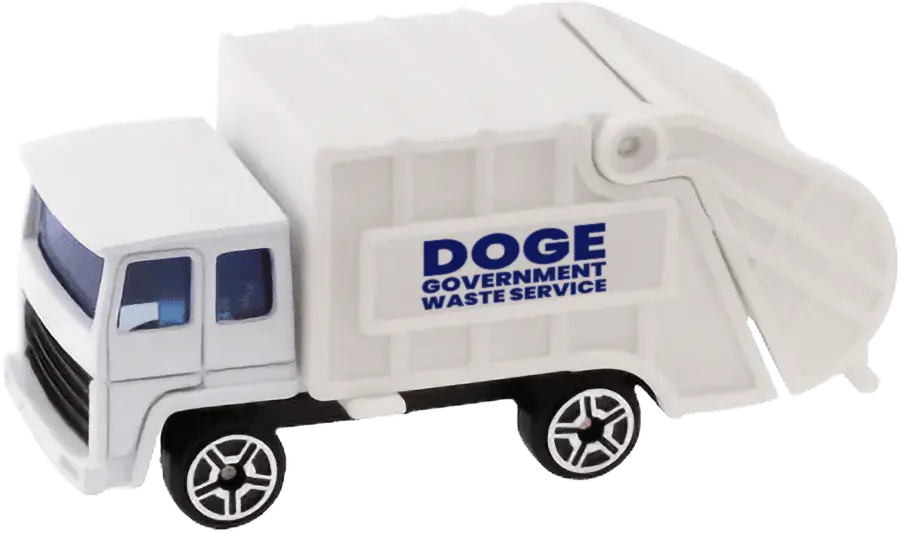 DOGE: Government Waste Services Garbage Truck - 3555 I Love My Freedom