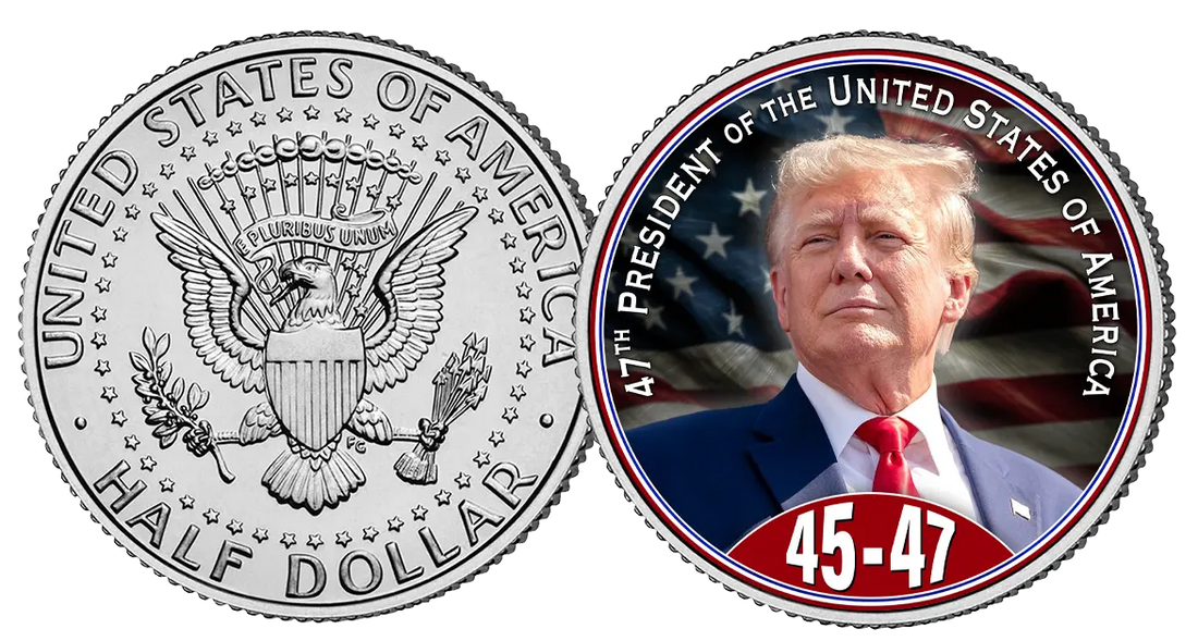 45/47 President JFK Half Dollar - 3102 I Love My Freedom