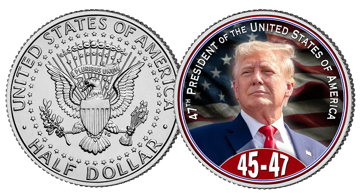 45/47 President JFK Half Dollar - 3102 I Love My Freedom
