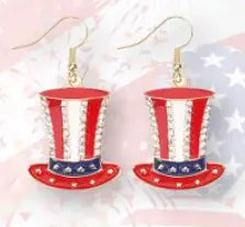 Patriotic Earrings (4 Variants) I Love My Freedom