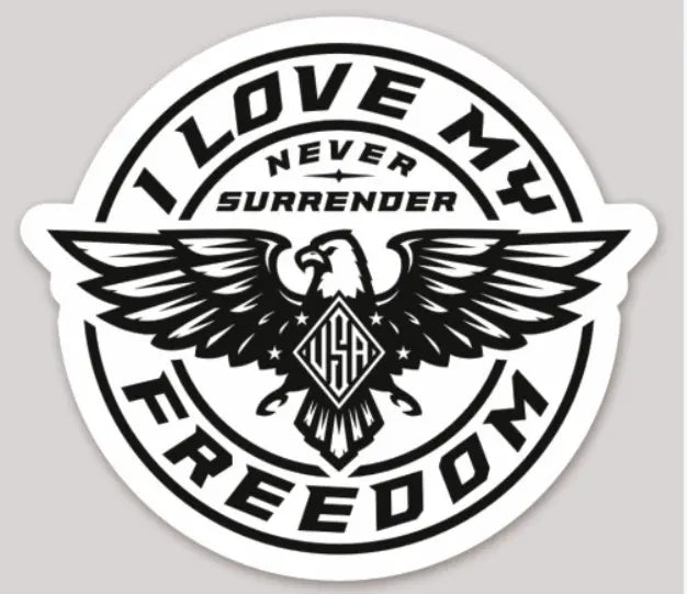 I Love My Freedom Logo Decal - 3595 I Love My Freedom