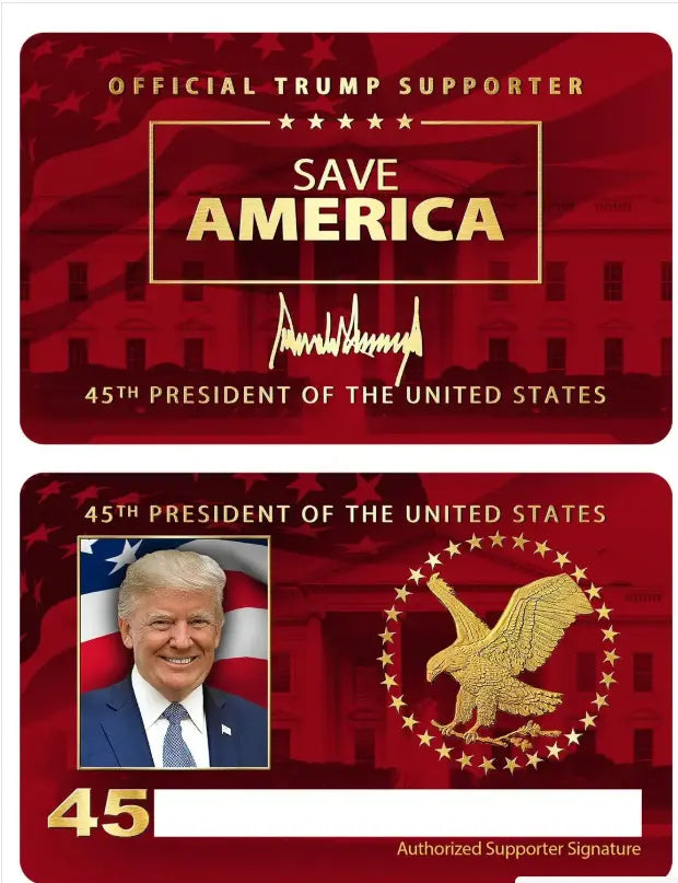 Save America Supporter Card I Love My Freedom