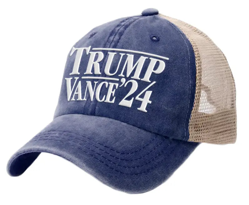 Trump Vance - Navy Trucker Hat - 2814 I Love My Freedom